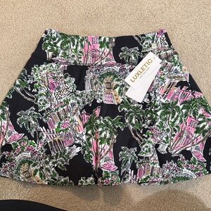 BRAND NEW! Lilly Pulitzer Barcelona High Rise Skort in PB Anniversary Toile